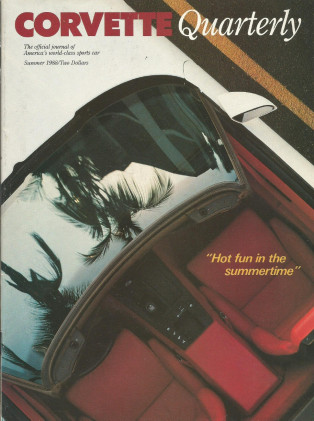 CORVETTE QUARTERLY 1988 SUMMER - V1 N2, CORVETTE SPEEDBOAT, ZORA SPECIAL